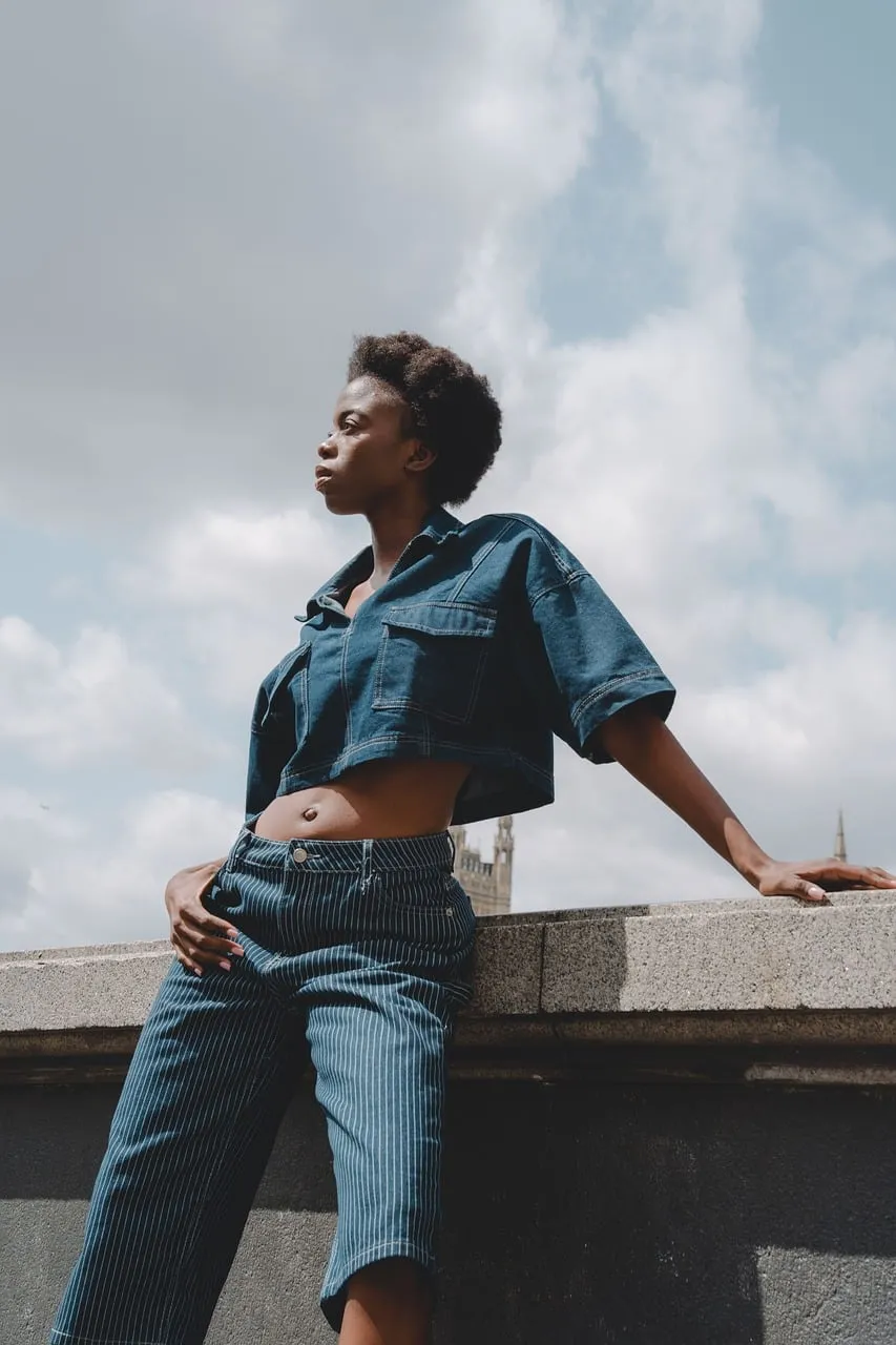 Look do dia com calça listrada - Dayane Nascimento