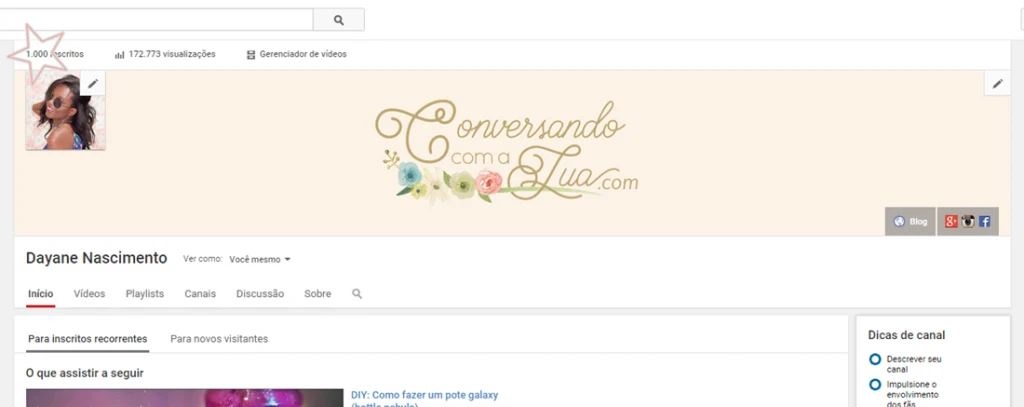 e-sempre-bom-recomeçar-recomeço-blog-conversando-com-a-lua-blogueira-dayane-nascimento-canal-youtube
