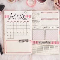 Meu bullet journal Abril de 2018