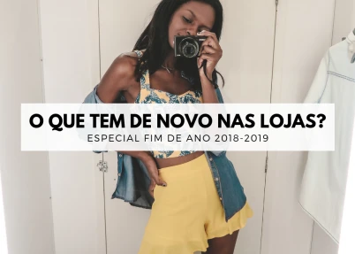 Roupas de fim de ano, looks no provador